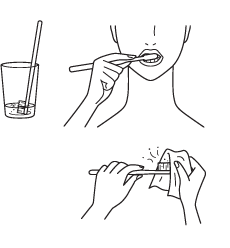 水が少ないときの歯みがき