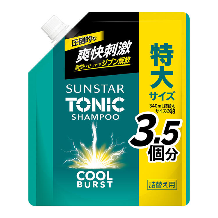 サンスタートニックシャンプーCOOL BURST 詰替え大容量 1,200mL