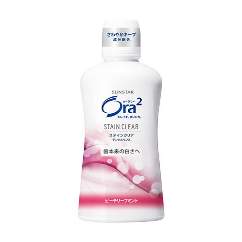 オーラツー ステインクリア デンタルリンス [ピーチリーフミント] 450mL
