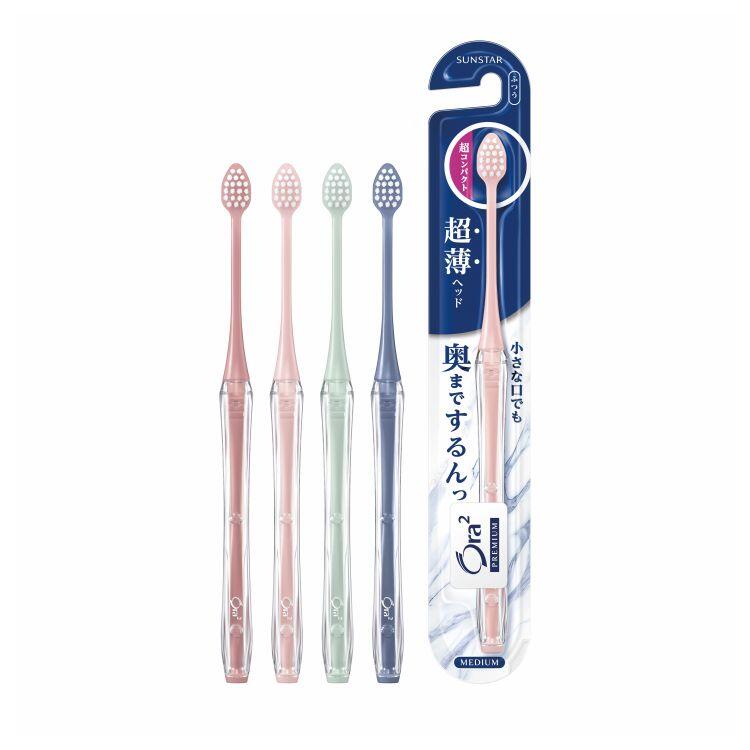 オーラツー プレミアム ハブラシ　なめらかフィット　[超コンパクト・ふつう]
